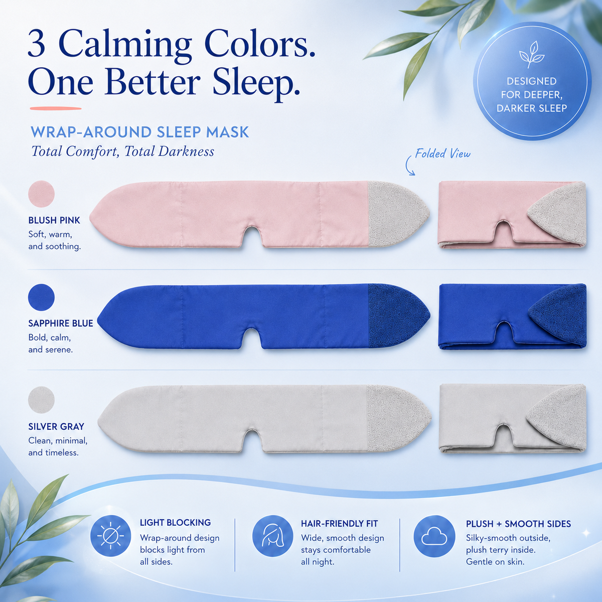 Nuvala Shade: Adjustable Blackout Sleep Mask