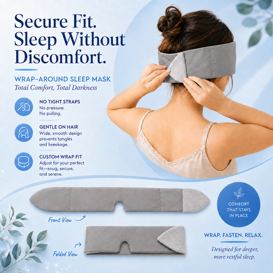 Nuvala Shade: Adjustable Blackout Sleep Mask