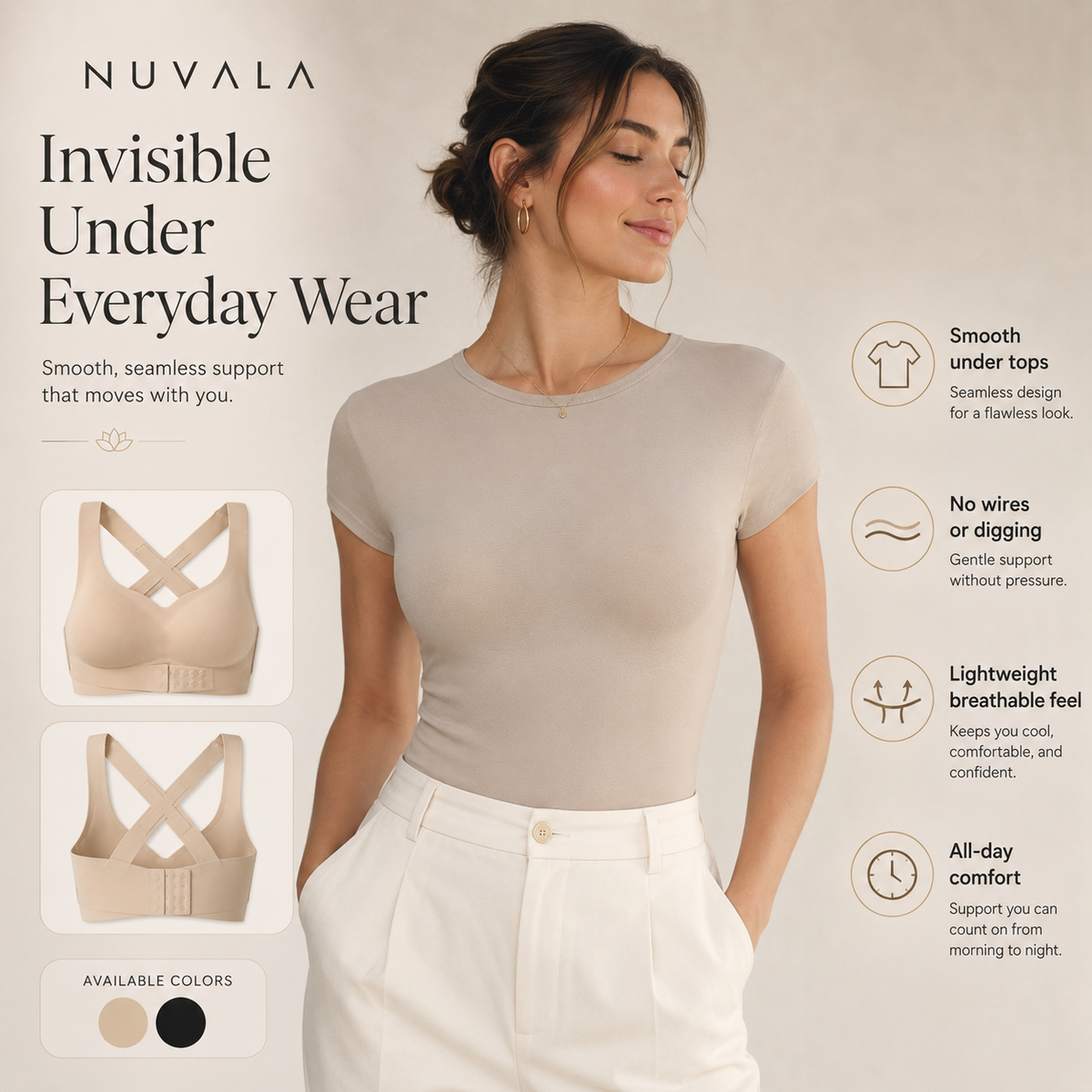 Nuvala Align: Posture Correcting Bra