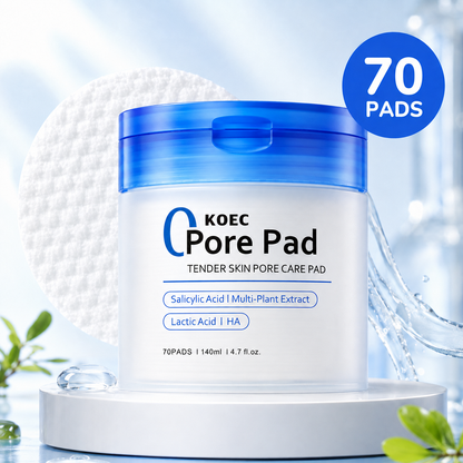 KOEC Pore Pad: Pore Refining Face Pads, 70 Pads | Nuvala