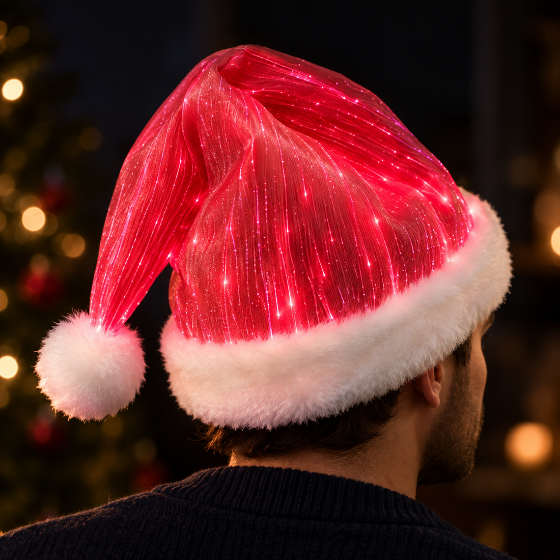 Christmas Decoration LED Glowing Colorful Christmas Hat