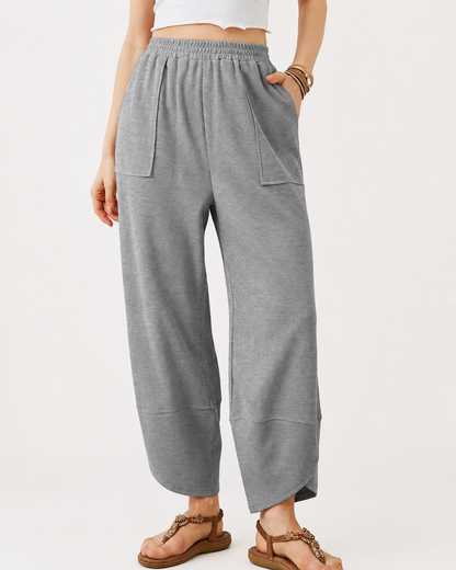Nuvala Drift: Wide-Leg Palazzo Pants with Pockets