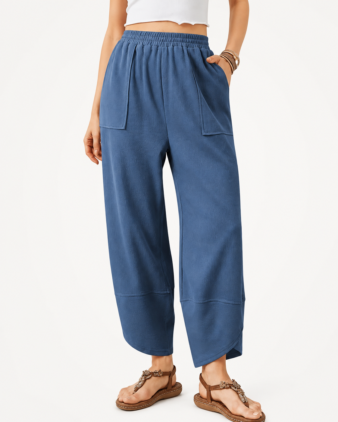 Nuvala Drift: Wide-Leg Palazzo Pants with Pockets