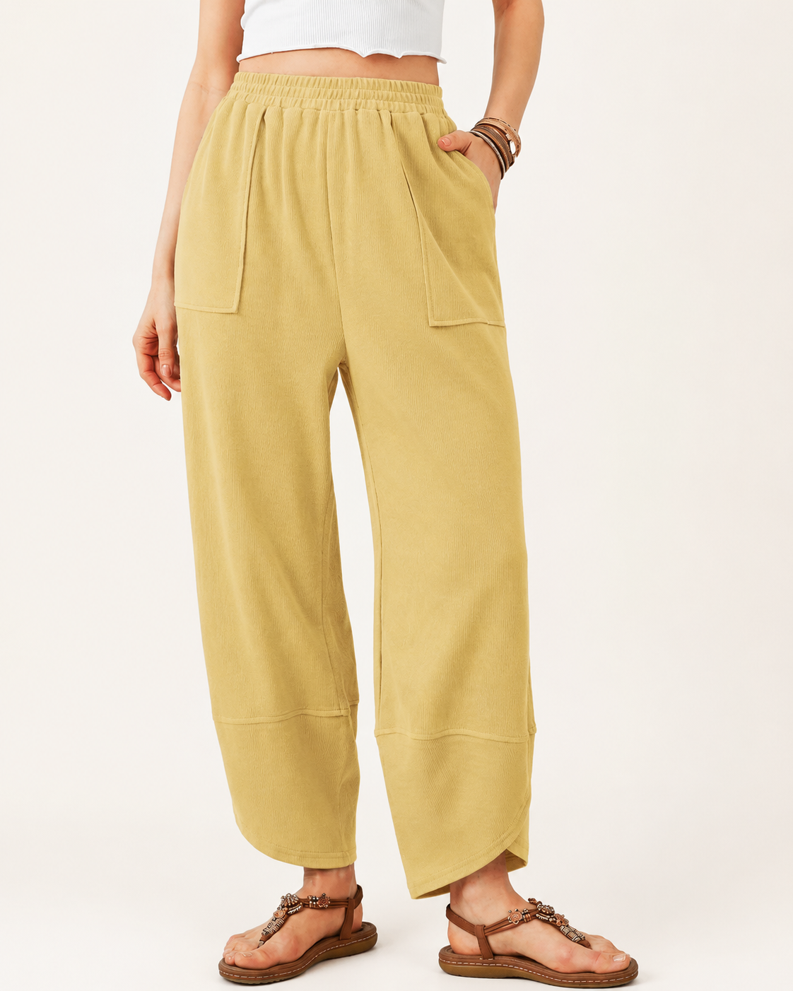 Nuvala Drift: Wide-Leg Palazzo Pants with Pockets