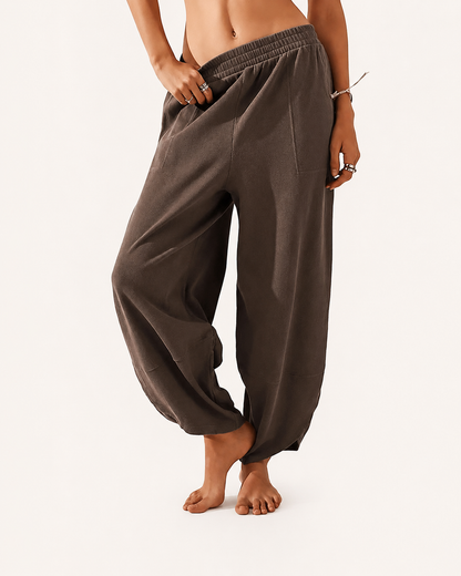Nuvala Drift: Wide-Leg Palazzo Pants with Pockets