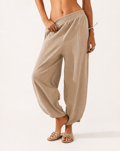 Nuvala Drift: Wide-Leg Palazzo Pants with Pockets