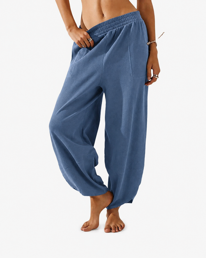 Nuvala Drift: Wide-Leg Palazzo Pants with Pockets