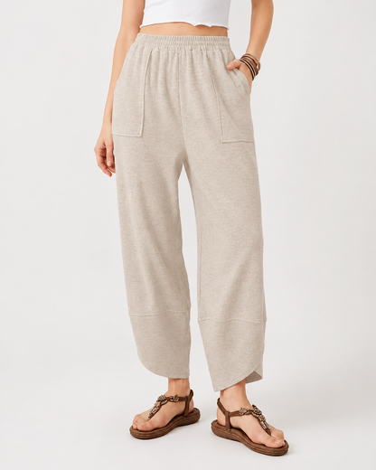 Nuvala Drift: Wide-Leg Palazzo Pants with Pockets
