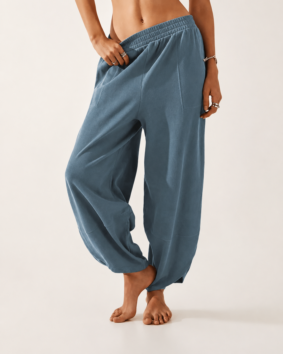 Nuvala Drift: Wide-Leg Palazzo Pants with Pockets